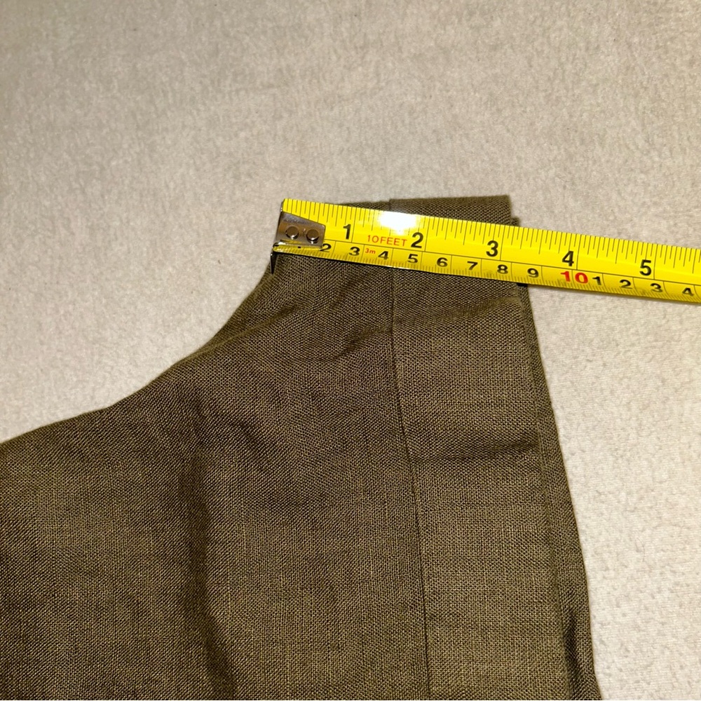 Whistles‎ Tie Waist Linen Short Olive Size 2 - Picture 10 of 10